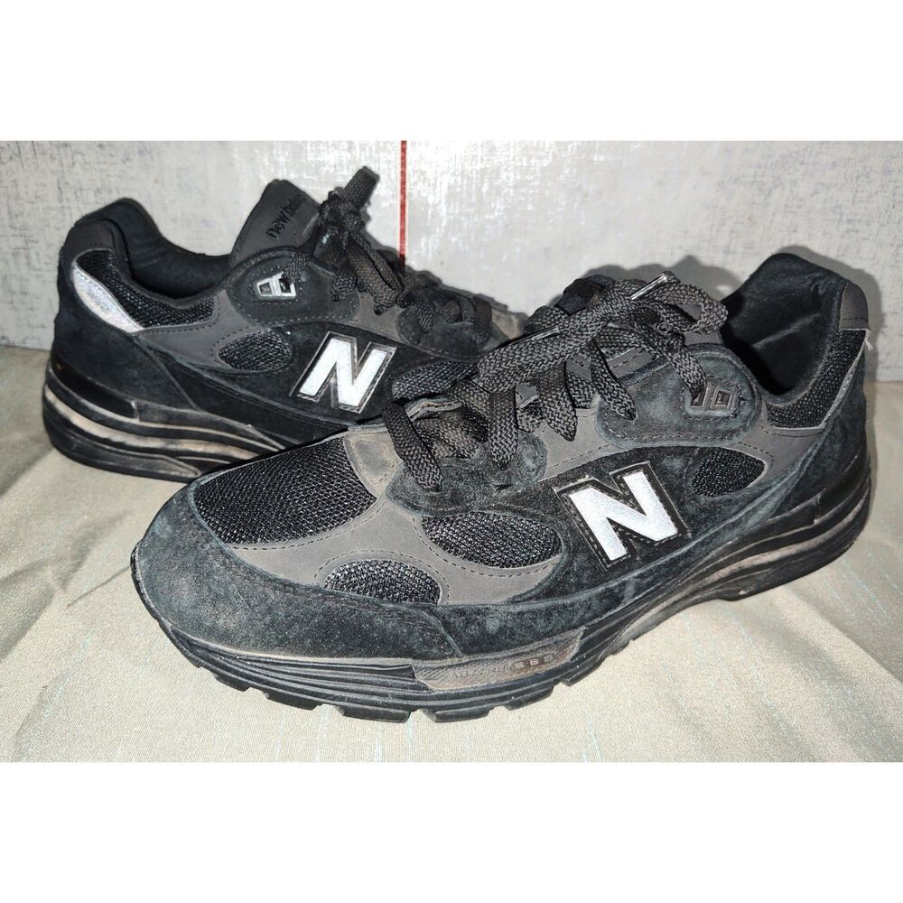 New Balance 992 Men's Triple Black Sneakers M992EA Sz 10